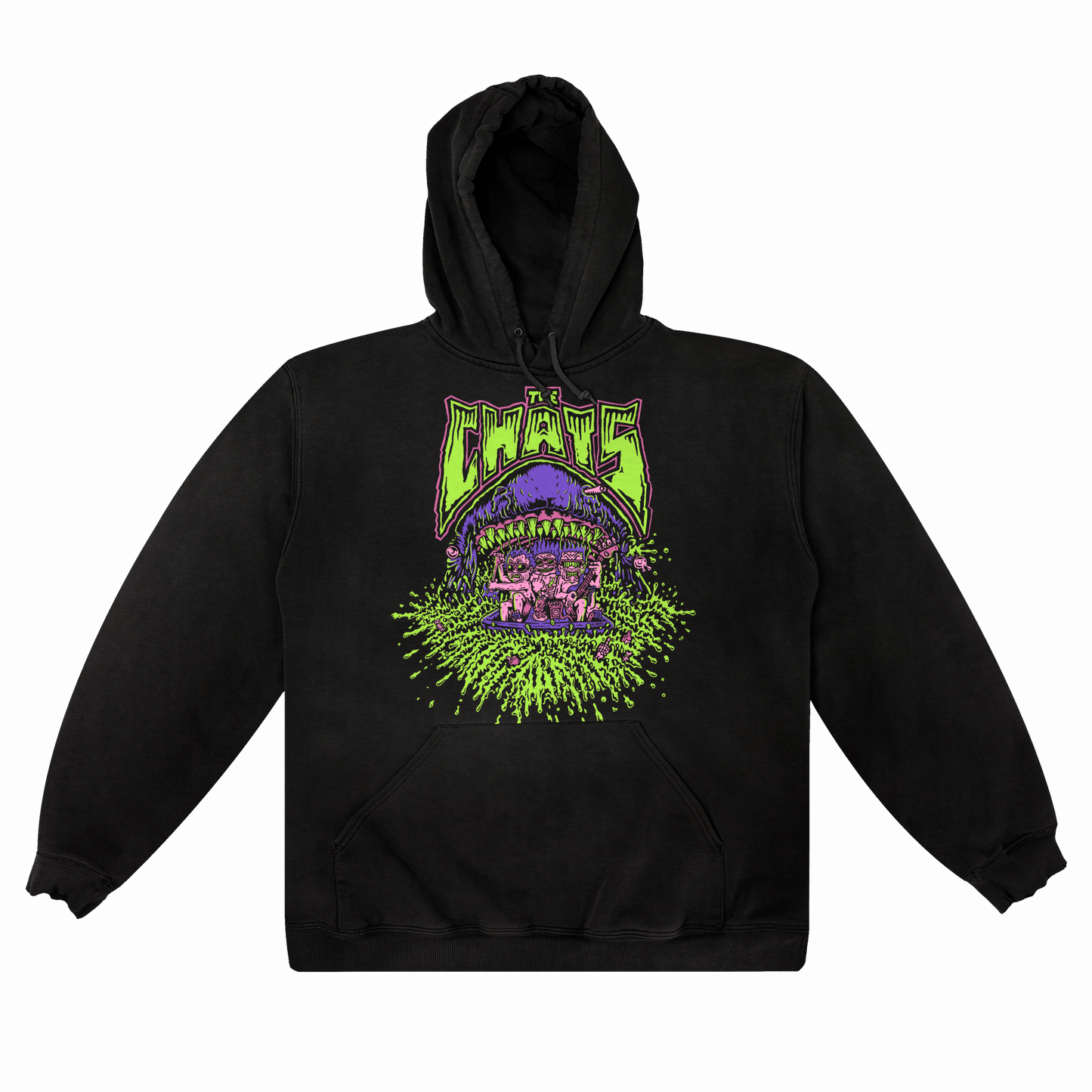 Shark Attack Pullover Hoodie (Black)